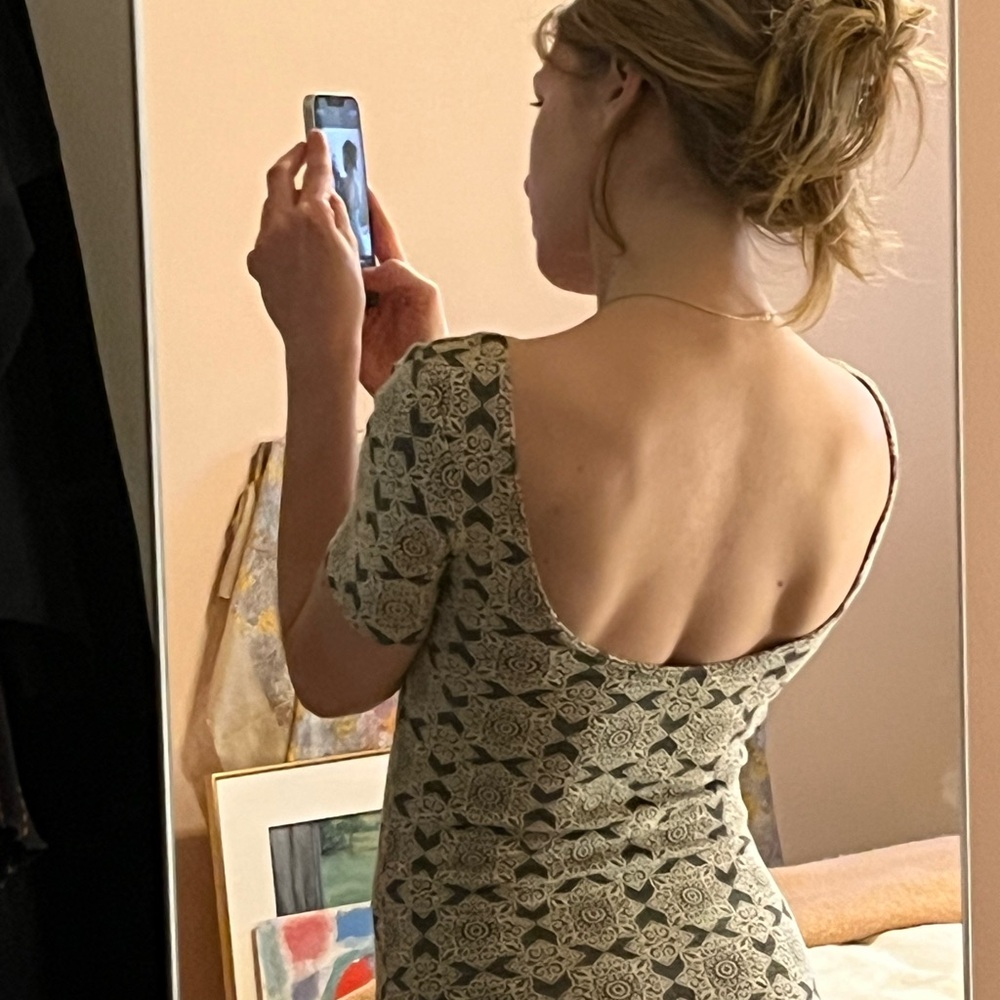 Elegant Romantic Patterned Dress